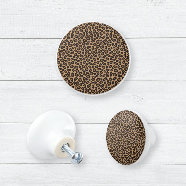 Pomo De Cerámica Patrón de leopardo clásico (Subido por el creador)
