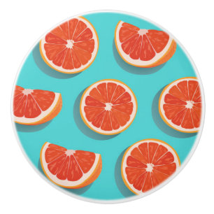 Pomo De Cerámica Patrón de Naranja de jugo dulce