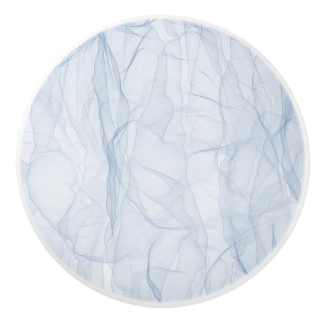 Pomo De Cerámica Patrón de sombra azul (Anverso)