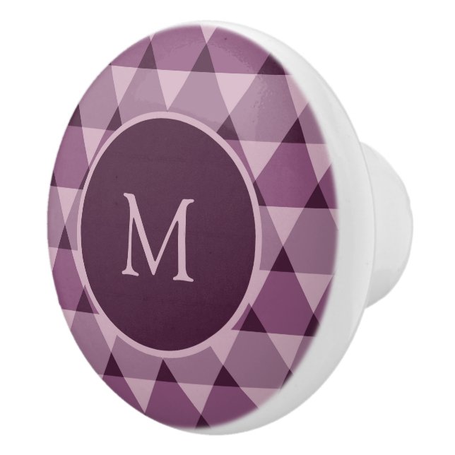 Pomo De Cerámica Patrón de triángulos (Derecha)