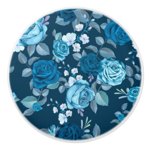 Pomo De Cerámica Patrón floral