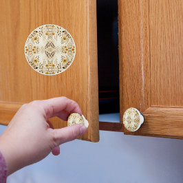 Pomo De Cerámica Patrón floral de granja