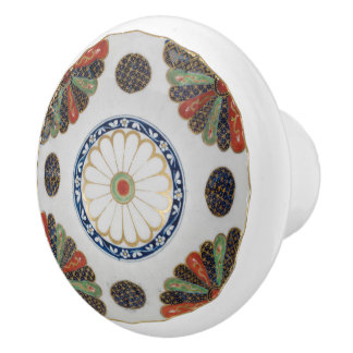 Pomo De Cerámica Patrón Imari Japonés