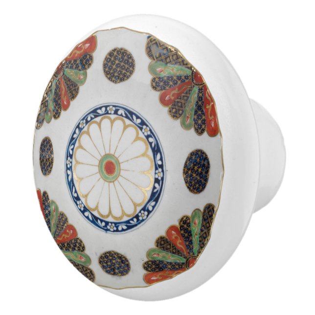 Pomo De Cerámica Patrón Imari Japonés (Derecha)