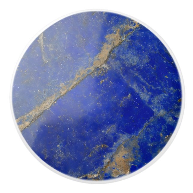 Pomo De Cerámica Patrón Lapis Lazuli (Anverso)
