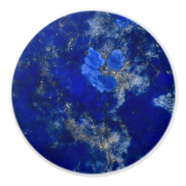 Pomo De Cerámica Patrón Lapis Lazuli oscuro (Anverso)