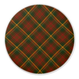 Pomo De Cerámica Patrón nacional canadiense de tartán