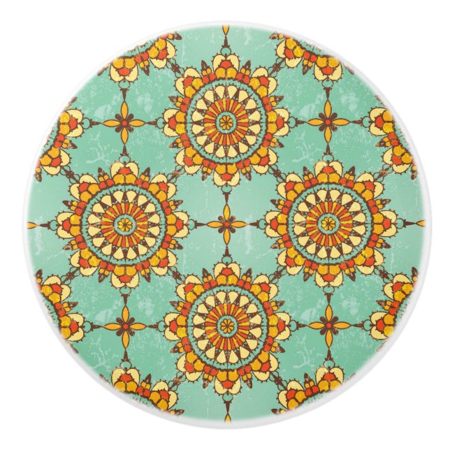 Pomo De Cerámica Patrón ornamental (Anverso)