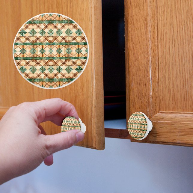 Pomo De Cerámica Patrón Rústico de Farmhouse (Subido por el creador)