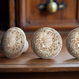 Pomo De Cerámica Patrón Victoriano del Pimpernel William Morris