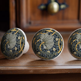 Pomo De Cerámica Patrón Victoriano del Pimpernel William Morris