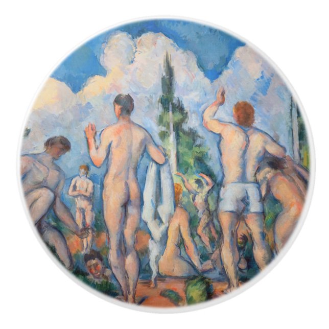 Pomo De Cerámica Paul Cezanne - Bathers (Anverso)