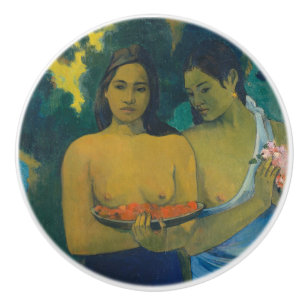 Pomo De Cerámica Paul Gauguin - Dos mujeres tahitianas