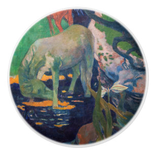 Pomo De Cerámica Paul Gauguin - El caballo blanco