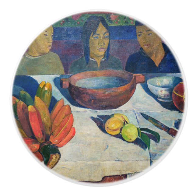 Pomo De Cerámica Paul Gauguin - La Comida / Los plátanos (Anverso)