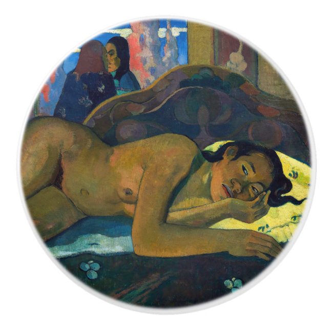Pomo De Cerámica Paul Gauguin - Nevermore / O Taiti (Anverso)