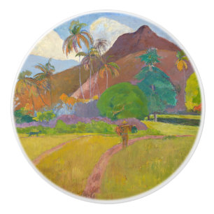 Pomo De Cerámica Paul Gauguin - Paisaje Tahitiano