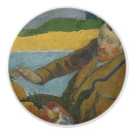 Pomo De Cerámica Paul Gauguin Vincent van Gogh pintando girasoles