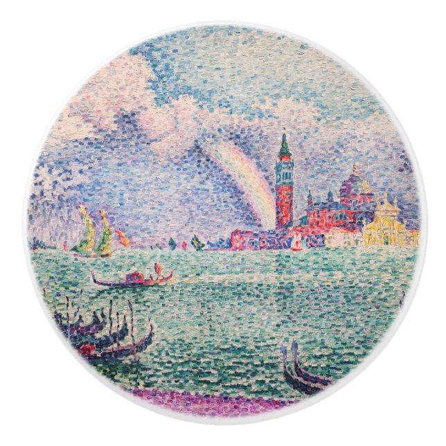 Pomo De Cerámica Paul Signac - Arcoiris, Venecia (Anverso)
