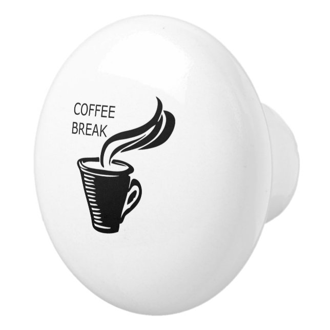 Pomo De Cerámica Pausa de café (Derecha)