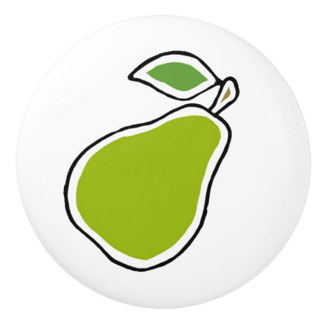 Pomo De Cerámica Pear (Anverso)
