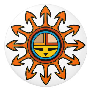 Pomo De Cerámica Pechos cerámicos del suroeste