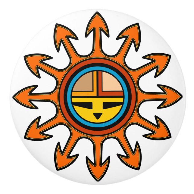 Pomo De Cerámica Pechos cerámicos del suroeste (Anverso)