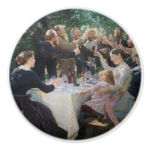 Pomo De Cerámica Peder Severin Kroyer - ¡Hip, Hip, Hurra!