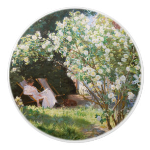 Pomo De Cerámica Peder Severin Kroyer - Rosas