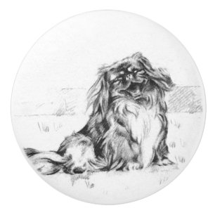 Pomo De Cerámica Pekinés