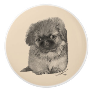 Pomo De Cerámica Pekinés