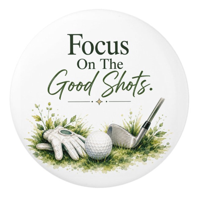 Pomo De Cerámica Pelota de golf  (Anverso)