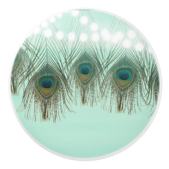 Pomo De Cerámica Peluquería y Moda Rústica Elegante (Anverso)