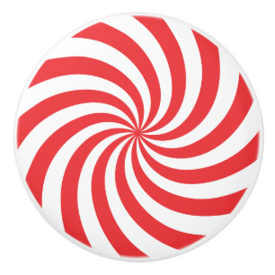 Pomo De Cerámica Peppermint Candy
