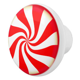 Pomo De Cerámica Peppermint Candy