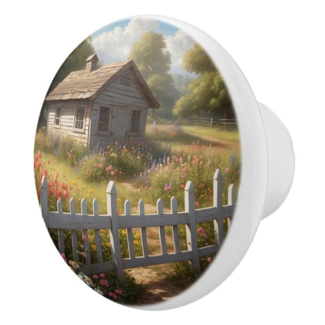 Pomo De Cerámica Pequeña sombra en el campo (Derecha)