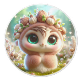 Pomo De Cerámica Pequeño Hazelnut