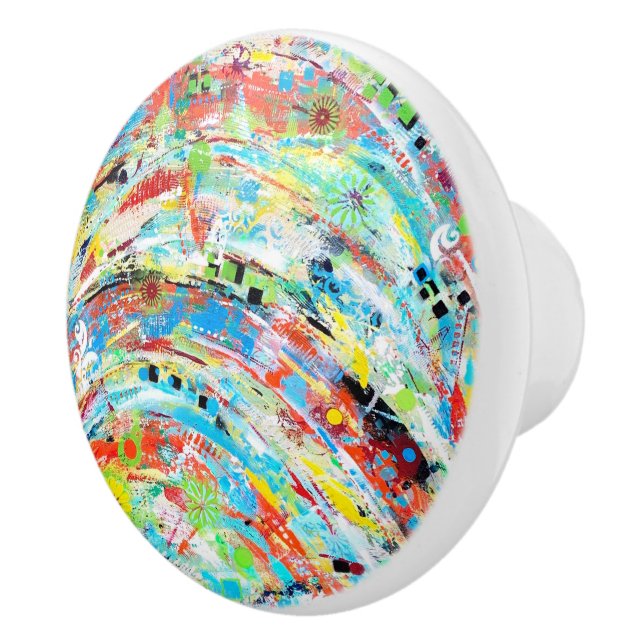 Pomo De Cerámica Perilla cerámica de carrusel (Derecha)