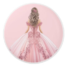 Perilla Cerámica Rosa Princesa para Niñas