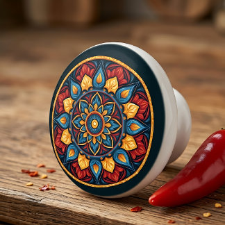 Pomo De Cerámica Perilla de armario de cerámica Talavera mexicana c