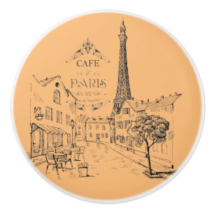 Pomo De Cerámica Perilla de Cerámica Cafe Paris
