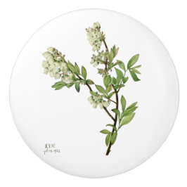 Pomo De Cerámica Perilla de cerámica de flor de arándano