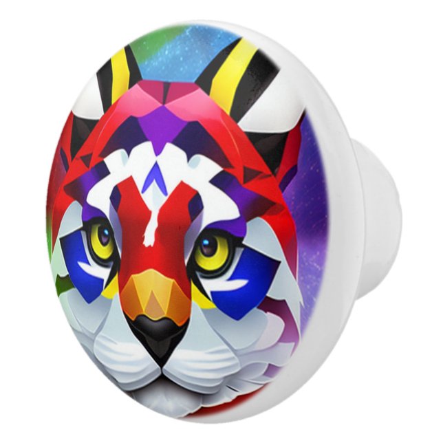 Pomo De Cerámica Perilla de cerámica de gato de Alexander (Derecha)