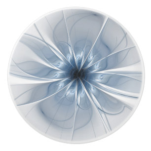 Pomo De Cerámica perilla de cerámica floral fractal fansy
