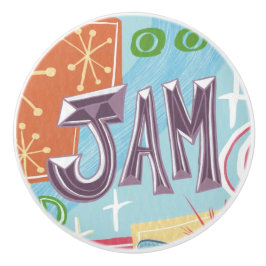 Pomo De Cerámica Perilla de cerámica Mid-Century Retro Jam