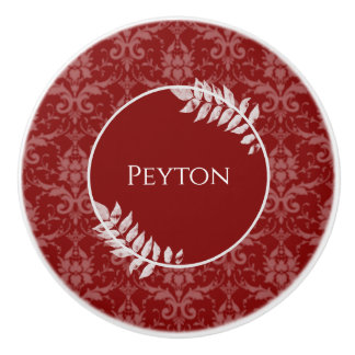 Pomo De Cerámica Perilla de cerámica personalizada de Damask de col
