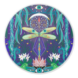 Pomo De Cerámica Perilla de cerámica Waters of Fortune