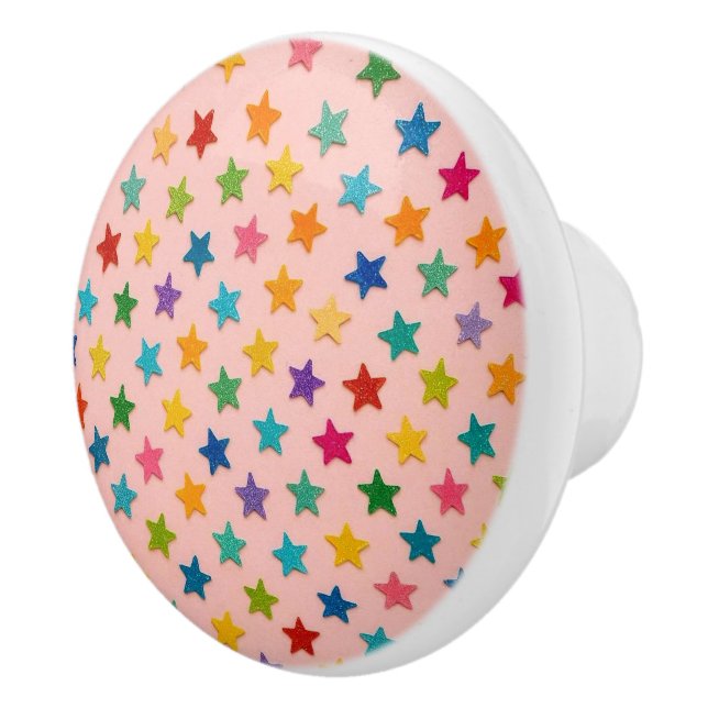 Pomo De Cerámica Perilla de Estrella Colorida (Derecha)