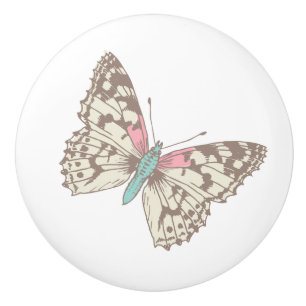 Pomo De Cerámica Perilla de la puerta de la mano de una mujer pinta