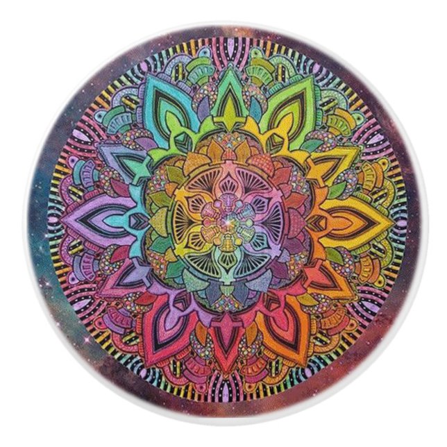 Pomo De Cerámica Perilla de puerta bohemia (Anverso)